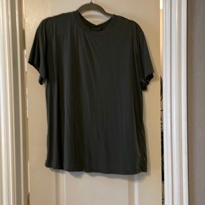 USED Lululemon all your tee, size 8, dark olive